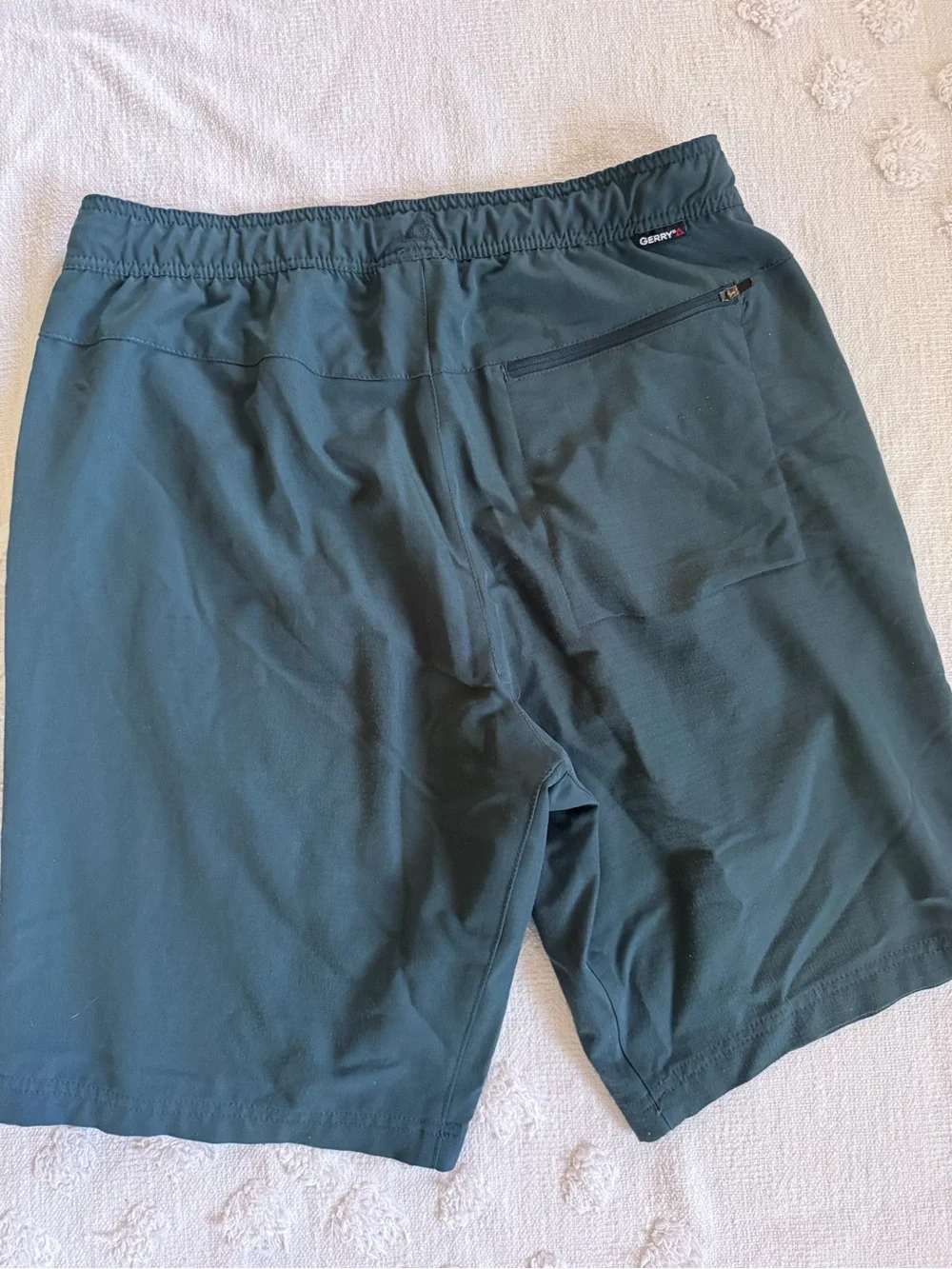 Gerry athletic shorts drawstring SZ M Blue Green
